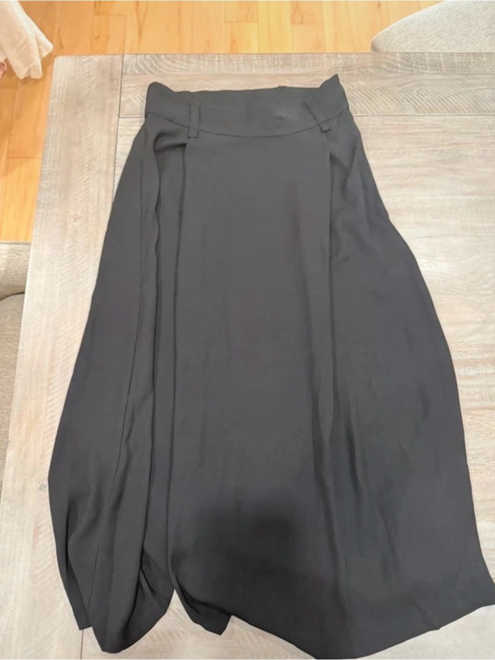 Philosophy Black Midi A-Line Skirt